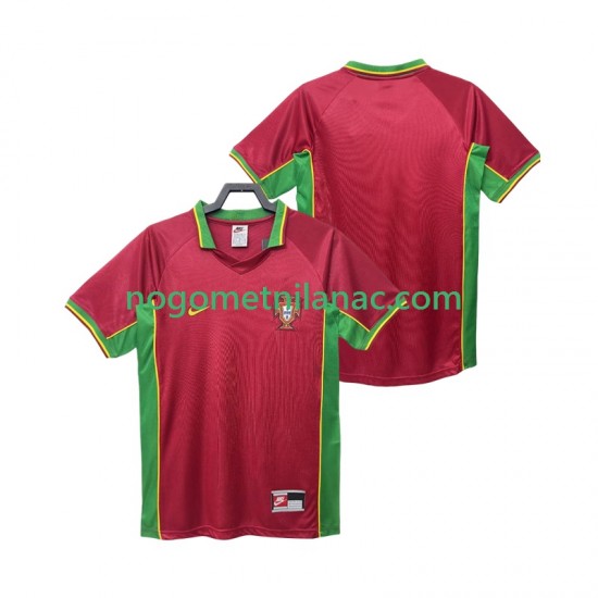 Dres Portugal Retro Domaći 1998 Kratkih Rukava - Muški