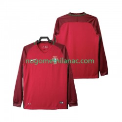 Dres Portugal 2016 Retro Domaći Dugim Rukavima - Muški Dres Portugal 2016 Retro Domaći Dugim Rukavima - Muški
