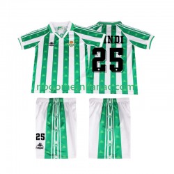 Dres Real Betis FINIDI 25 1996 1997 Retro Domaći Kratkih Rukava - Dječji
