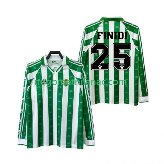 Dres Real Betis FINIDI 25 1996 1997 Retro Domaći Dugim Rukavima - Muški