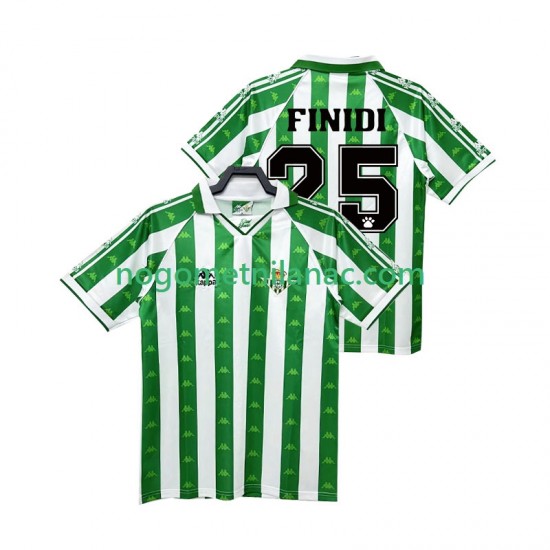 Dres Real Betis FINIDI 25 1996 1997 Retro Domaći Kratkih Rukava - Muški