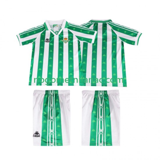 Dres Real Betis 1996 1997 Retro Domaći Kratkih Rukava - Dječji