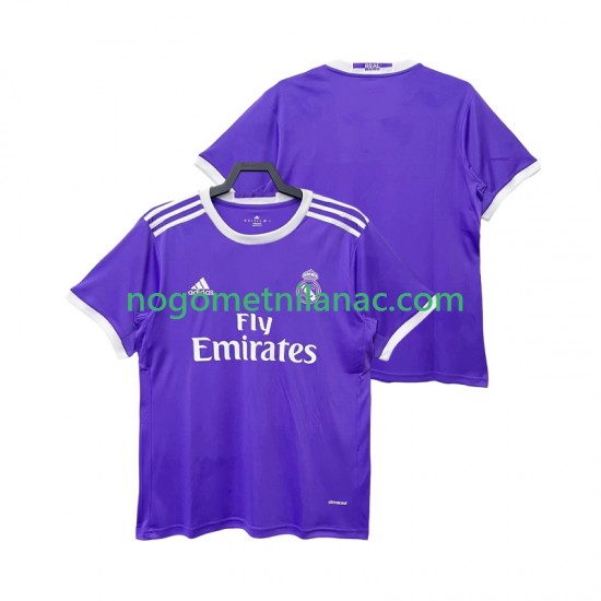 Dres Real Madrid 2016 2017 Retro Gostujući Kratkih Rukava - Muški