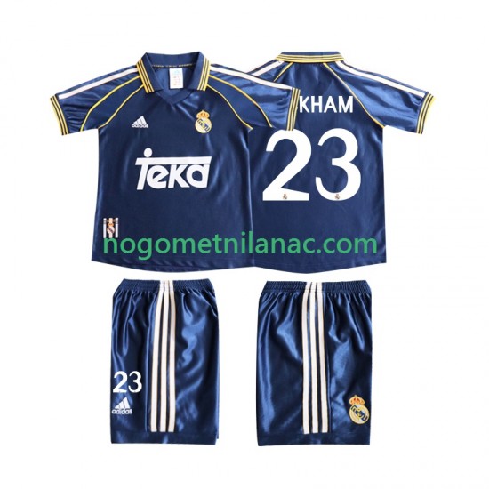 Dres Real Madrid BECERHAM 23 Retro Treći 1998 1999 Kratkih Rukava - Dječji