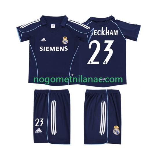 Dres Real Madrid BECKHAM 23 2005 Retro Gostujući 2006 Kratkih Rukava - Dječji