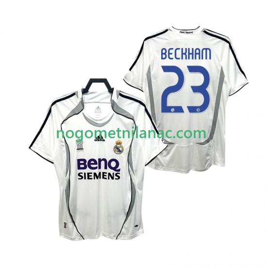 Dres Real Madrid BECKHAM 23 2007 Retro Domaći 2006 Kratkih Rukava - Muški