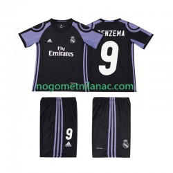 Dres Real Madrid BENZEMA 9 2016 2017 Retro Treći Kratkih Rukava - Dječji