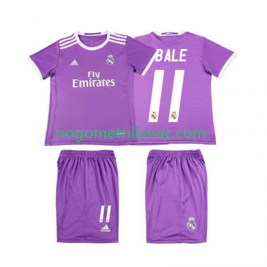 Dres Real Madrid Bale 11 2016 2017 Retro Gostujući Kratkih Rukava - Dječji