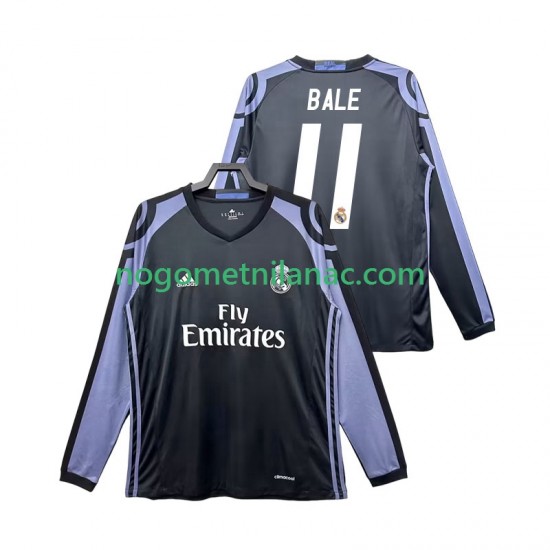 Dres Real Madrid Bale 11 2016 2017 Retro Treći Dugim Rukavima - Muški