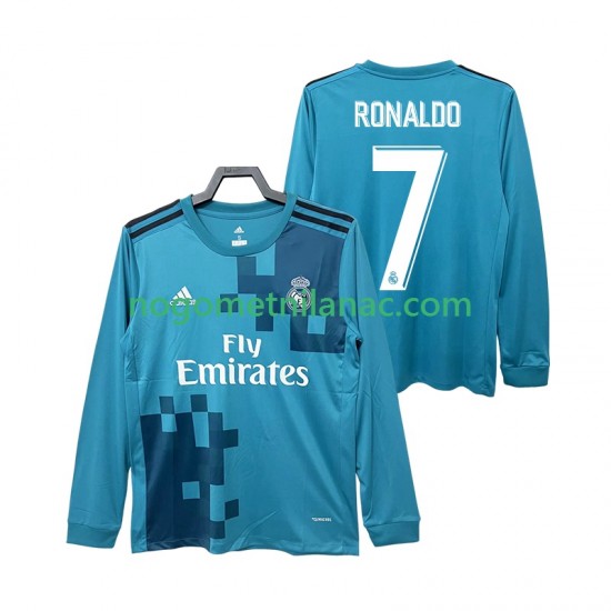 Dres Real Madrid CRISTIANO RONALDO 7 2017 2018 Retro Treći Dugim Rukavima - Muški