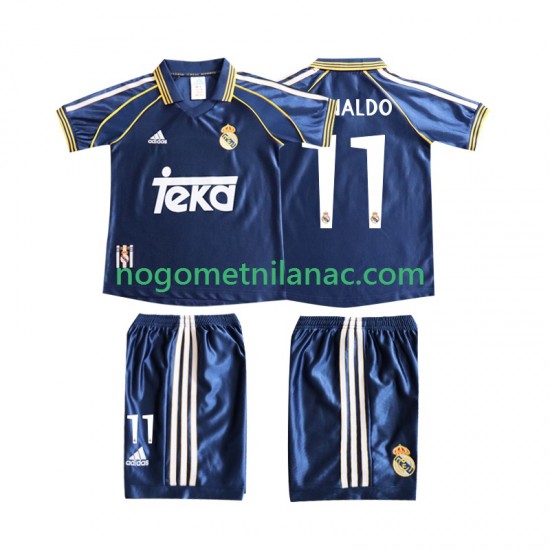 Dres Real Madrid Cristiano Ronaldo 11 Retro Treći 1998 1999 Kratkih Rukava - Dječji