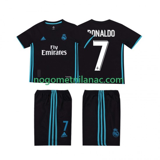 Dres Real Madrid Cristiano Ronaldo 7 2017 2018 Retro Gostujući Kratkih Rukava - Dječji