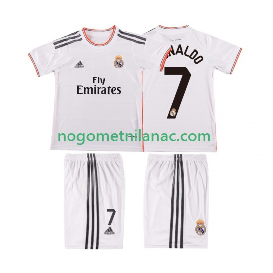 Dres Real Madrid Cristiano Ronaldo 7 2013 2014 Retro Domaći Kratkih Rukava - Dječji