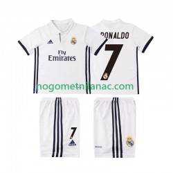 Dres Real Madrid Cristiano Ronaldo 7 2016 2017 Retro Domaći Kratkih Rukava - Dječji