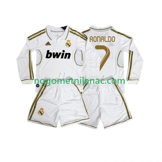 Dres Real Madrid Cristiano Ronaldo 7 2012 Retro Domaći 2011 Dugim Rukavima - Dječji