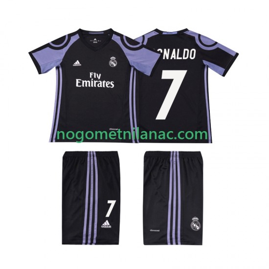 Dres Real Madrid Cristiano Ronaldo 7 2016 2017 Retro Treći Kratkih Rukava - Dječji