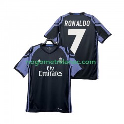 Dres Real Madrid Cristiano Ronaldo 7 2016 2017 Retro Treći Kratkih Rukava - Muški