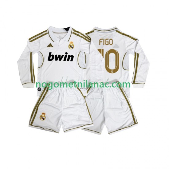 Dres Real Madrid FIGO 10 2012 Retro Domaći 2011 Dugim Rukavima - Dječji