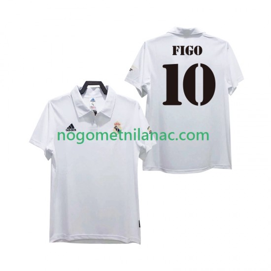 Dres Real Madrid FIGO 10 2003 Retro Domaći 2002 Kratkih Rukava - Muški