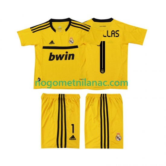 Golmanski Dres - Dres Real Madrid CASILLAS 1 2012 Retro Domaći 2011 Kratkih Rukava - Dječji