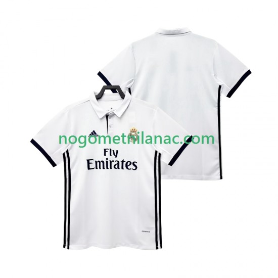 Dres Real Madrid 2017 2018 Retro Domaći Kratkih Rukava - Muški