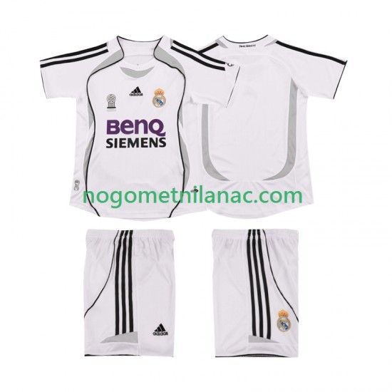 Dres Real Madrid 2007 Retro Domaći 2006 Kratkih Rukava - Dječji