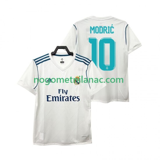 Dres Real Madrid Modrić 10 2017 Retro Domaći Kratkih Rukava - Muški