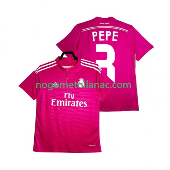 Dres Real Madrid PEPE 3 2014 2015 Retro Gostujući Kratkih Rukava - Muški