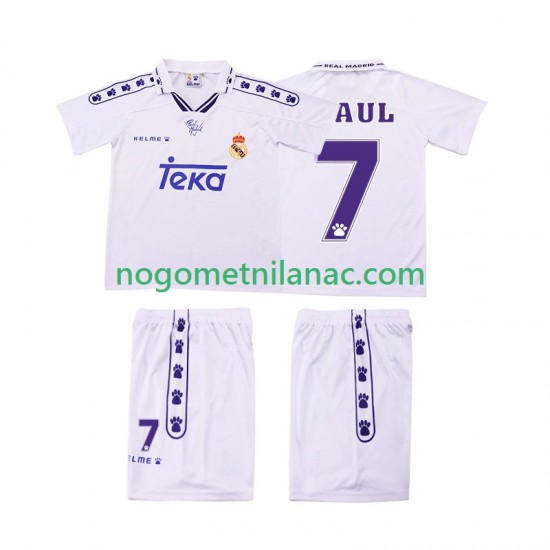 Dres Real Madrid RAUL 7 1996 Retro Domaći 1994 Kratkih Rukava - Dječji