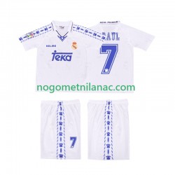 Dres Real Madrid RAUL 7 1996 1997 Retro Domaći Kratkih Rukava - Dječji Dres Real Madrid RAUL 7 1996 1997 Retro Domaći Kratkih Rukava - Dječji