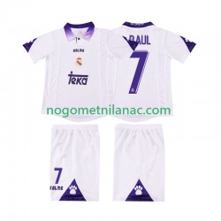 Dres Real Madrid RAUL 7 1997 Retro Domaći 1998 Kratkih Rukava - Dječji Dres Real Madrid RAUL 7 1997 Retro Domaći 1998 Kratkih Rukava - Dječji