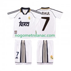 Dres Real Madrid RAUL 7 2000 Retro Domaći 1998 Kratkih Rukava - Dječji Dres Real Madrid RAUL 7 2000 Retro Domaći 1998 Kratkih Rukava - Dječji