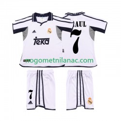 Dres Real Madrid RAUL 7 2001 Retro Domaći 2002 Kratkih Rukava - Dječji Dres Real Madrid RAUL 7 2001 Retro Domaći 2002 Kratkih Rukava - Dječji