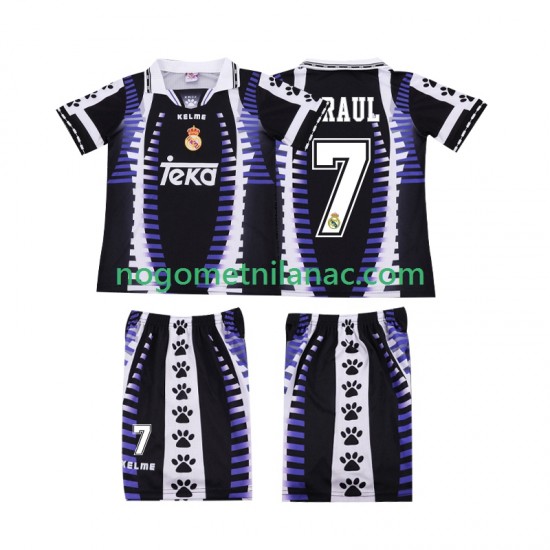 Dres Real Madrid RAUL 7 1997 Retro Treći 1998 Kratkih Rukava - Dječji