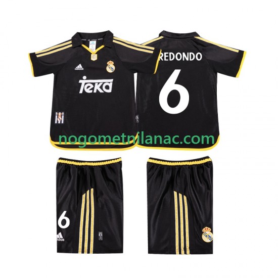 Dres Real Madrid REDONDO 6 2001 Retro Gostujući 1999 Kratkih Rukava - Dječji