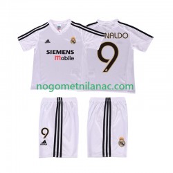 Dres Real Madrid RONALDO 9 5 Retro Domaći 2004 2002 Kratkih Rukava - Dječji