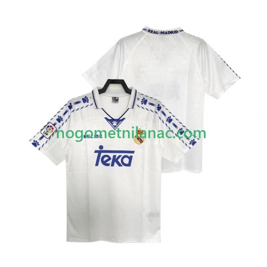 Dres Real Madrid 1996 1997 Retro Domaći Kratkih Rukava - Muški