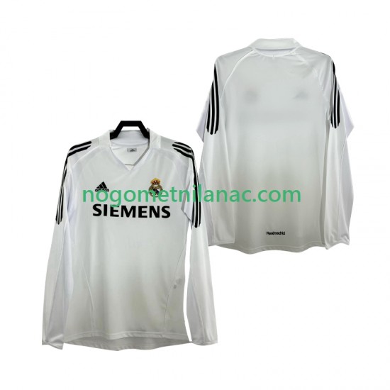 Dres Real Madrid 2005 Retro Domaći 2006 Dugim Rukavima - Muški