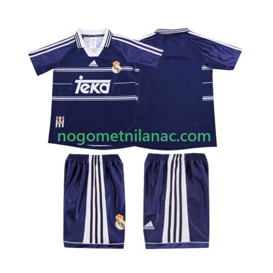Dres Real Madrid Retro Gostujući 1998 1999 Kratkih Rukava - Dječji