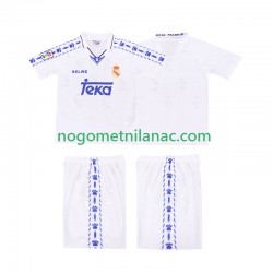 Dres Real Madrid 1996-1997 Retro Domaći Kratkih Rukava - Dječji