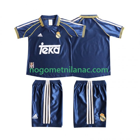 Dres Real Madrid Retro Treći 1998 1999 Kratkih Rukava - Dječji
