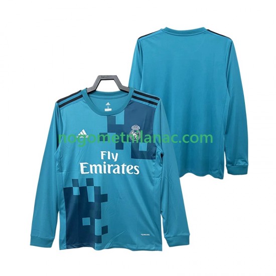 Dres Real Madrid 2017 2018 Retro Treći Dugim Rukavima - Muški