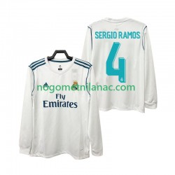 Dres Real Madrid SERGIO RAMOS 4 2017 2018 Retro Domaći Dugim Rukavima - Muški