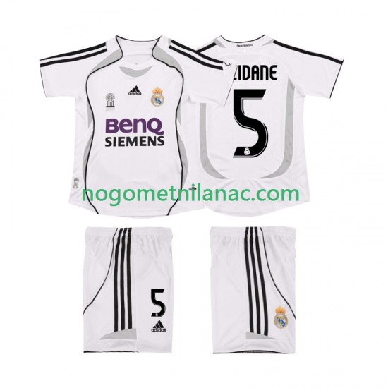 Dres Real Madrid ZIDANE 5 2007 Retro Domaći 2006 Kratkih Rukava - Dječji