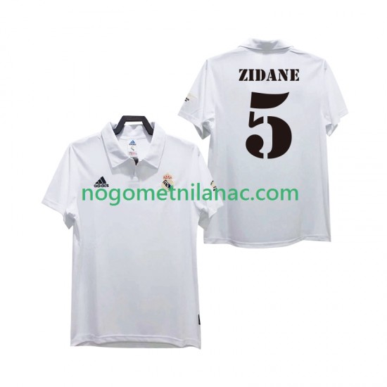 Dres Real Madrid ZIDANE 5 2003 Retro Domaći 2002 Kratkih Rukava - Muški