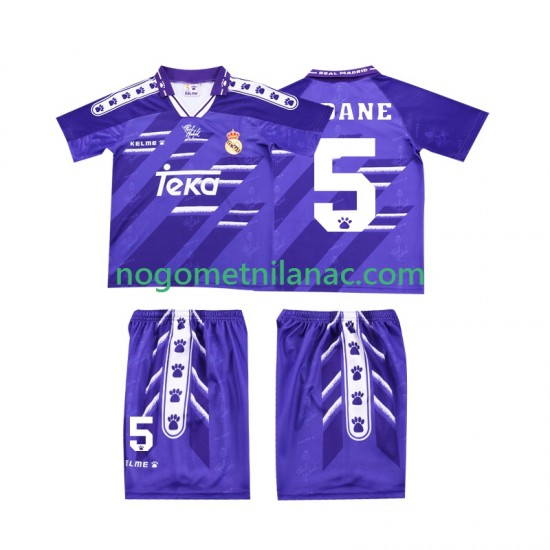 Dres Real Madrid ZIDANE 5 1996 Retro Gostujući 1994 Kratkih Rukava - Dječji