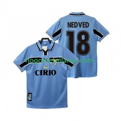 Dres SS Lazio NEDVED 18 Retro Domaći 1998 1999 Kratkih Rukava - Muški Dres SS Lazio NEDVED 18 Retro Domaći 1998 1999 Kratkih Rukava - Muški