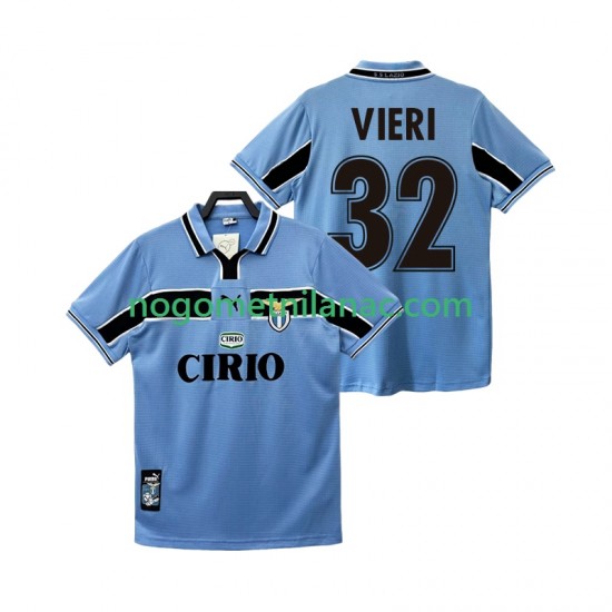 Dres SS Lazio VIERI 32 Retro Domaći 1998 1999 Kratkih Rukava - Muški