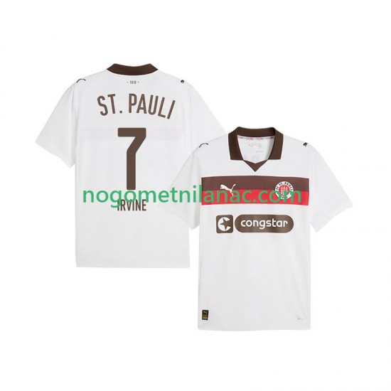 Dres St. Pauli Jackson Irvine 7 Gostujući 2025-2026 Kratkih Rukava - Muški