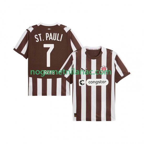 Dres St. Pauli Jackson Irvine 7 Domaći 2025-2026 Kratkih Rukava - Muški